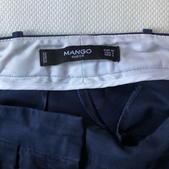 Mango basics blue pants - Picture 2 of 2